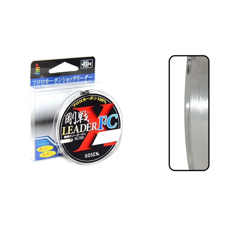 GOSEN X LEADER %100 FLUOROCARBON 30 MT 0.43 MM