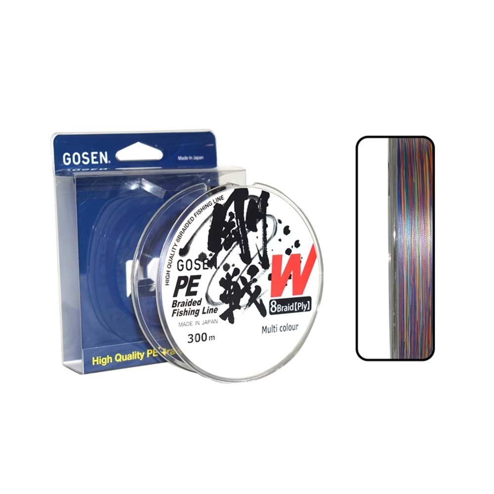 GOSEN W 8 BRAID 300 MT MULTİ 0.202 mm